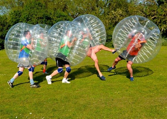 bubble football